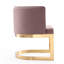 Chaise rembourrée en velours Aura-41837293