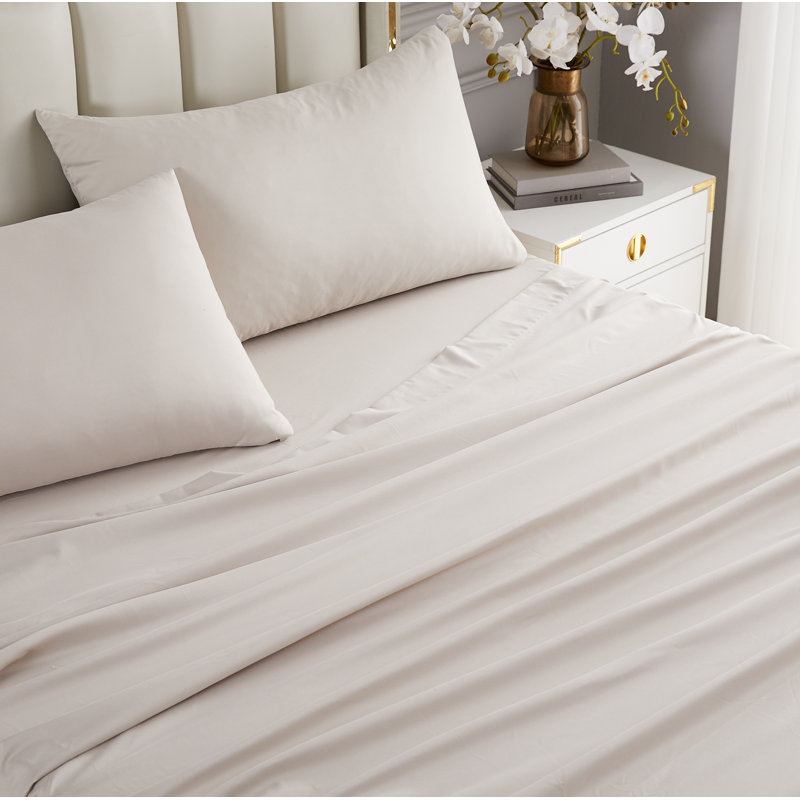 Ensemble d'édredon en microfibre - Comprend un édredon et des taies décoratives, Taupe