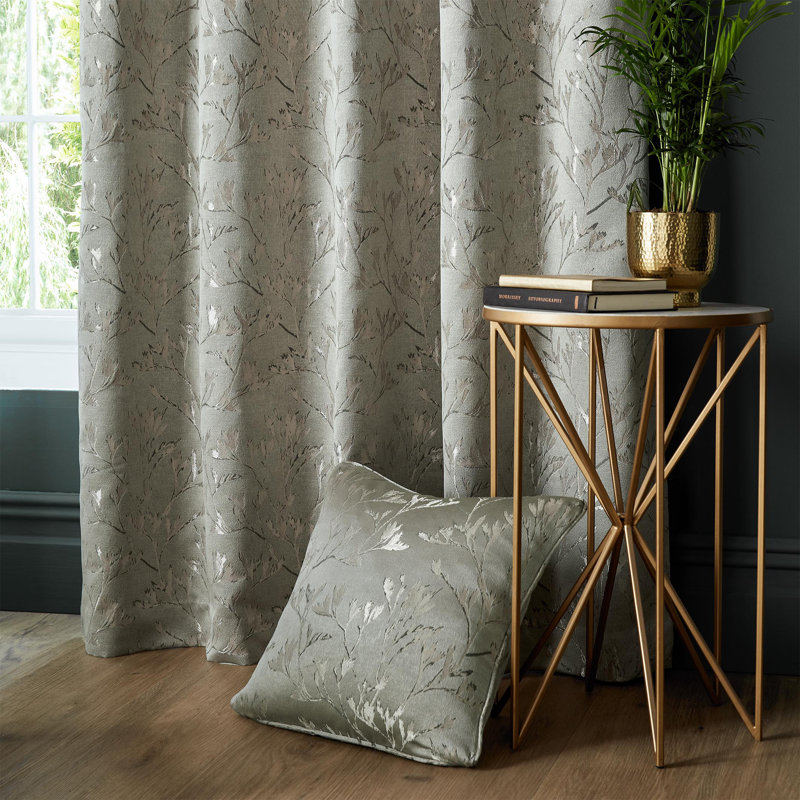 Hertford Curtain, Champagne, Width 168 x Drop 183cm