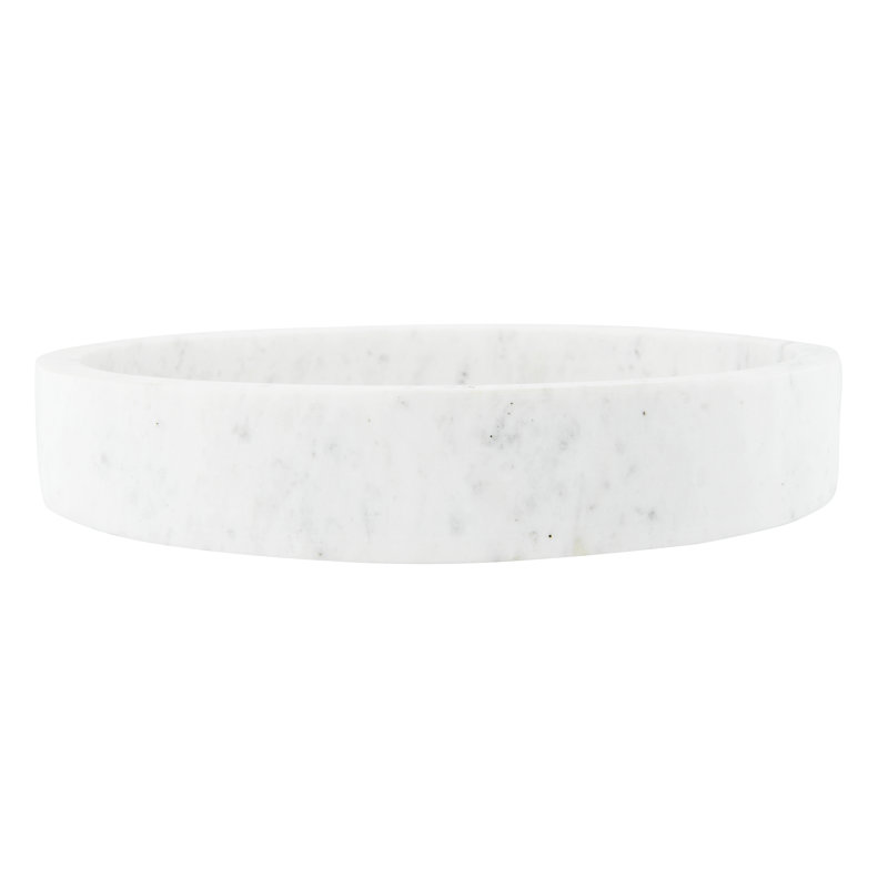 Plateau de table basse Genelda, Blanc, L 12 po x P 12 po x H 2 po