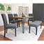 Ensemble de salle à manger 6 pièces, table de salle à manger en épingle à cheveux avec 4 chaises et banc de revêtement, 3 options de couleurs