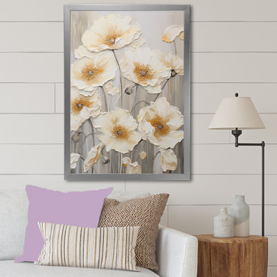 Buttercups Fields On Gray III sur toile
