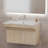 32" Wall-Mounted ADA Single Bathroom Vanity with Resin Sink and Side Handles, Light Oak-151039174