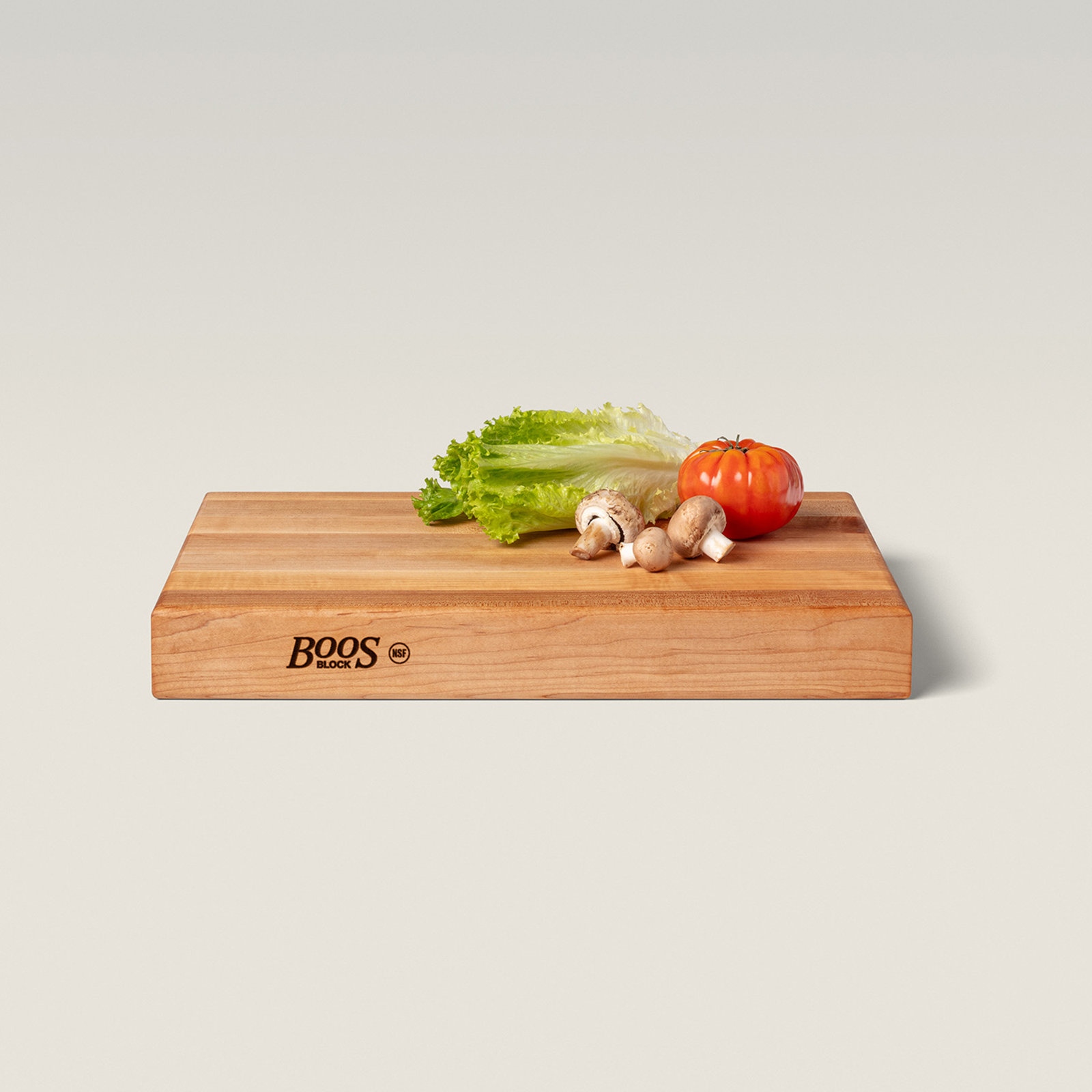 John Boos Wood Edge Grain Reversible Cutting Board, 18" L x 12" W x 2.25" D, Maple