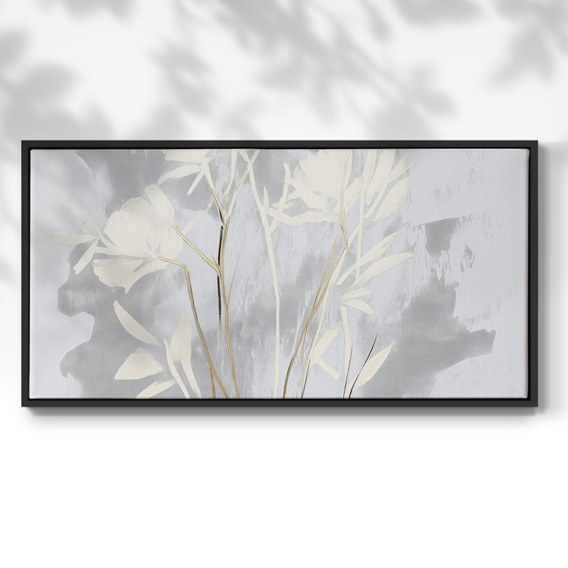 Botanical Series-CCCCLXI - Toile tendue avec châssis encadré - Prêt à être accroché, H 21 po x l 41 po