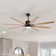 Brixham 76" 8- Blade LED Smart Chandelier Ceiling Fan with Remote Control and Light Kit Included