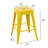 Backless Metal Bar Stools - Non-Stackable & Tool-Free Assembly Design-655884898