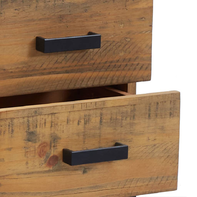 Tardiff 36cm W Solid Wood Bedside Table