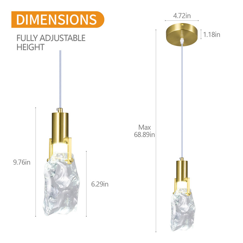 Luminaires suspendus dorés modernes Modern Kitchen