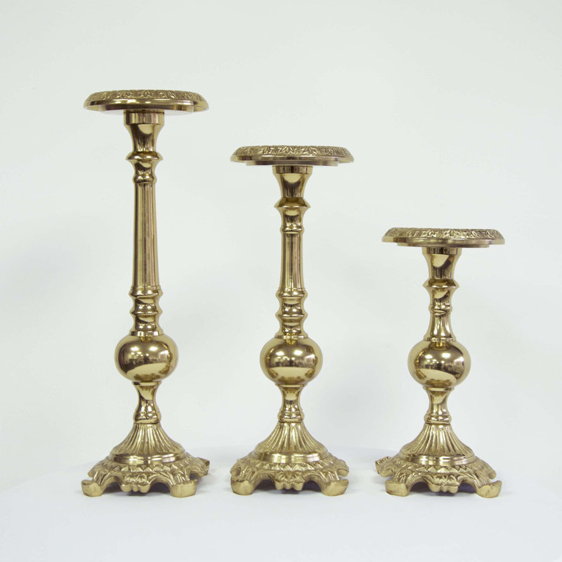 3 Piece Metal Pillar Set