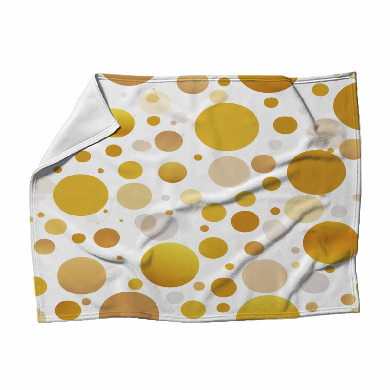 Jeté polaire à pois - Jeté à motif pour canapés ou lits, L 51 po x H 60 po