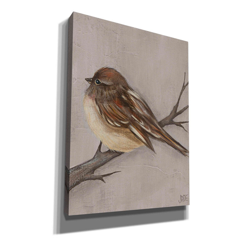 'Winter Bird III' by Jade Reynolds, Canvas Wall Art, 54" H x 40" W x 1.5" D