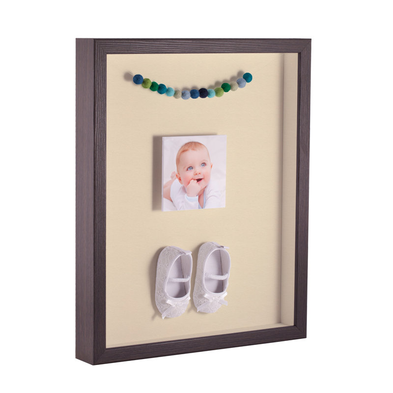 Wood Matte Shadow Box Picture Frame, Walnut