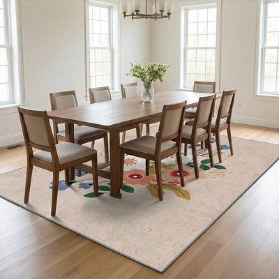 Lunick Floral Bouquet Velvet Area Rug