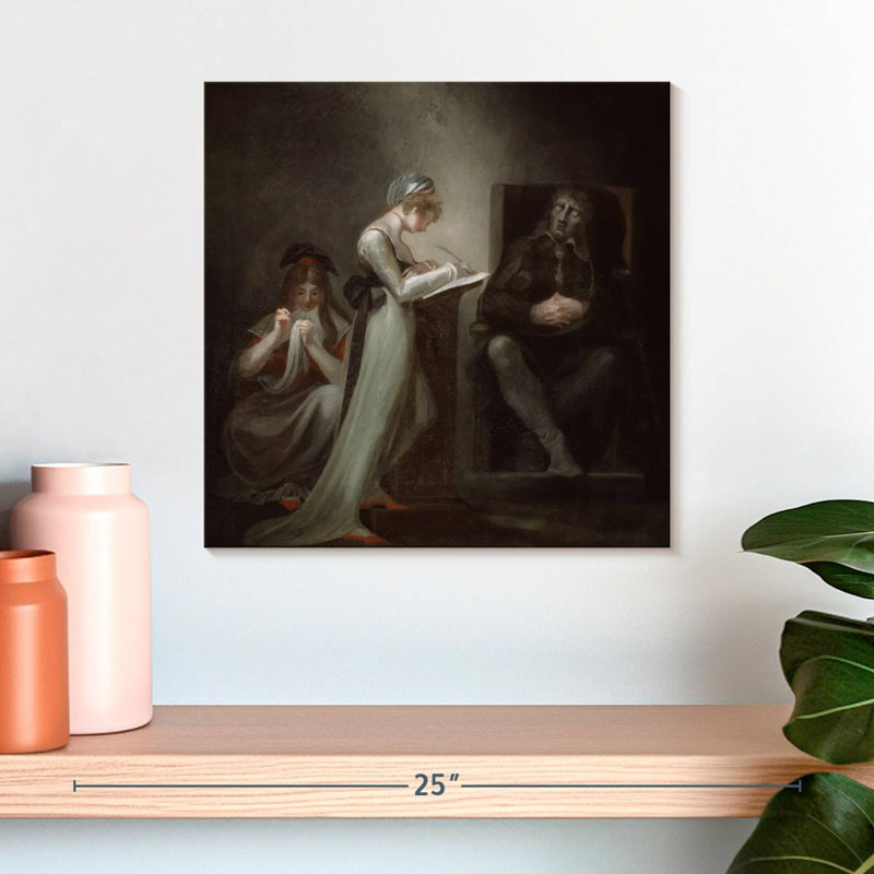 Keiraleigh Milton Dictating To His Daughter, 16" H x 16" W