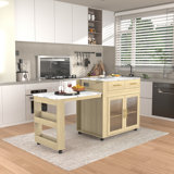 Jamirrah  Kitchen Island with Extendable Table