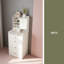 Coiffeuse 3 en 1 avec miroir à DEL et tabouret de rangement - coiffeuse de maquillage compacte avec 4 tiroirs, armoire de rangement et tabouret caché, panneau de densité blanc, bibliothèque ouverte pour l'organisation de la chambre à coucher