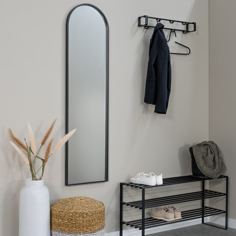 ARCH Metal Wall Mirror, Black