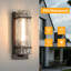 Metal and Glass Wall Light