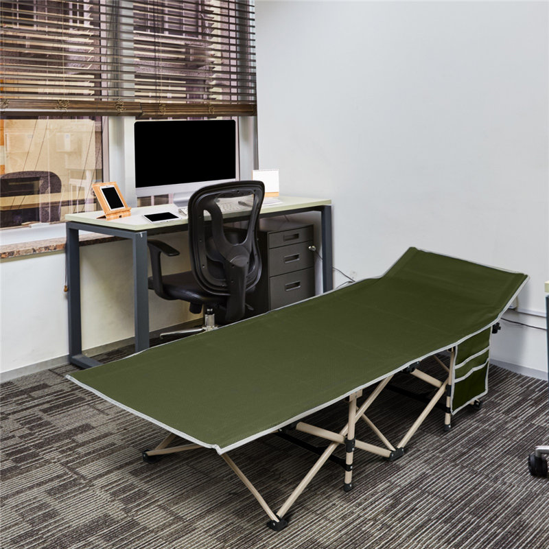 Folding Portable Camping Cot, Army Green