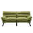 Convertible Futon Sofa Bed, 70.08?Linen Futon Couch With Adjustable Backrest, Loveseat Futon Sleeper Recliner For Living Room Furniture