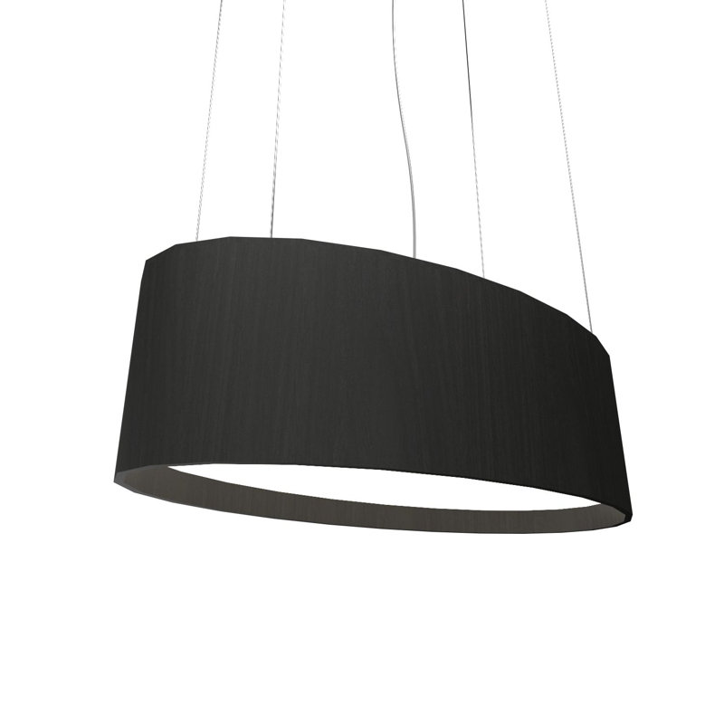 1 - Light LED Pendant, Charcoal