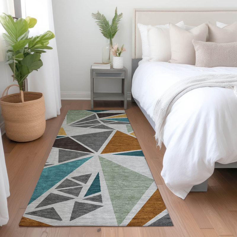 Machine Washable Indoor/Outdoor Chayden ACN1039 Rug, Runner 2'3" x 7'6"
