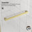 Catalyst 56"- 60" W x 79" H Double Sliding Frameless Shower Door in Brushed Gold with 3/8" Clear Glass-96391524