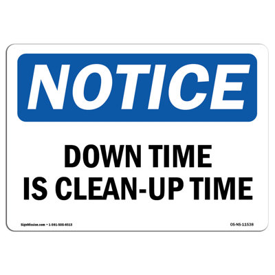 «Down Time Is Clean-Up Time»