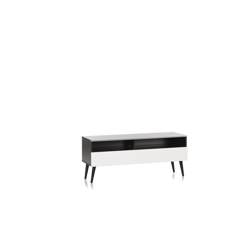 Metter 47.25'' Media Console, Black/White 