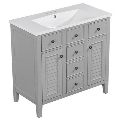Meuble-lavabo élégant avec rangement spacieux et fabrication durable
