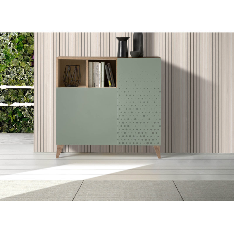 14 Pair Shoe Storage Cabinet, Green