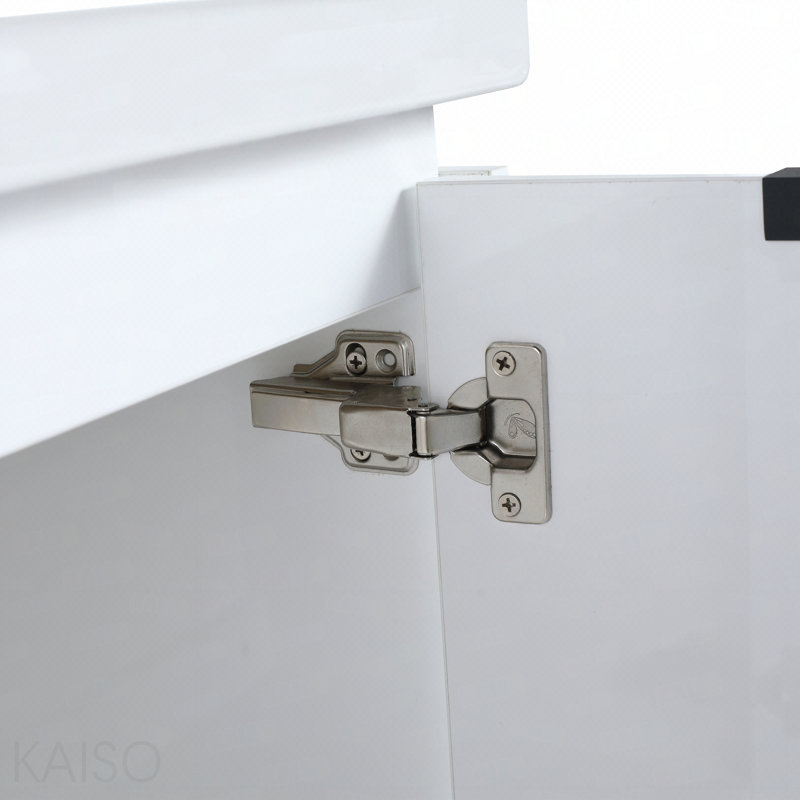 Meuble-lavabo à fermeture en douceur de 36 pouces avec lavabo et petites tablettes de rangement, Bvc07436