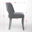 Ensemble de 2 chaises de salle à manger modernes en tissu de style champêtre avec dossier incurvé-286069685