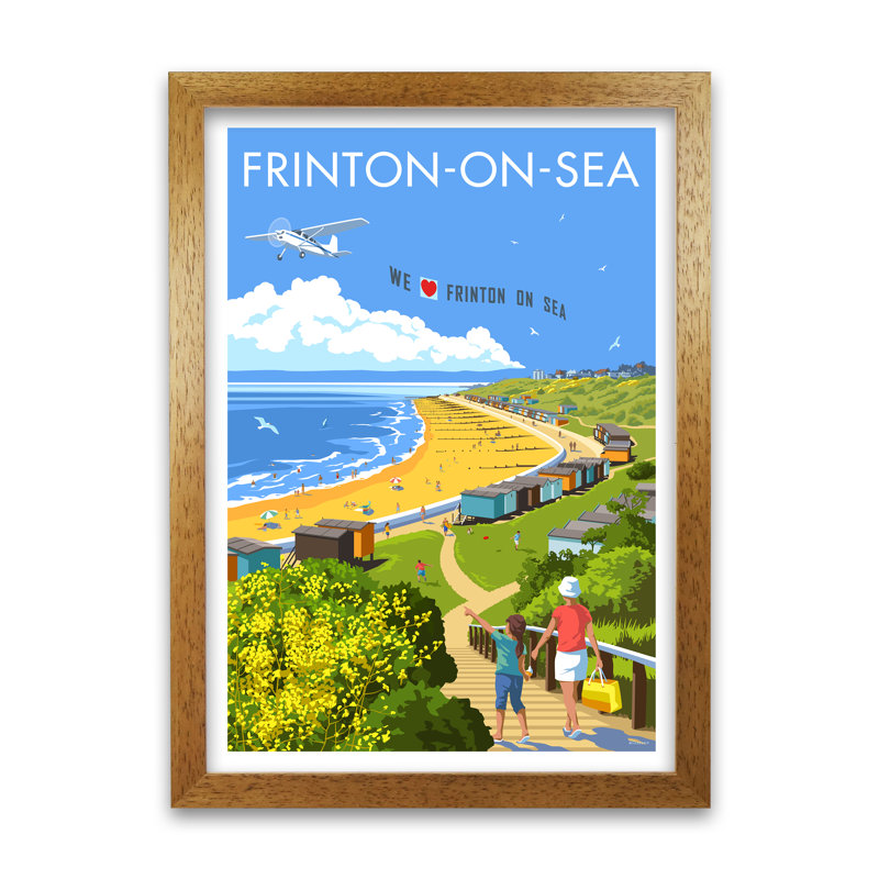 Frinton by Stephen Millership - Print, Oak, 42 cm H x 29.7 cm W x 5 cm D