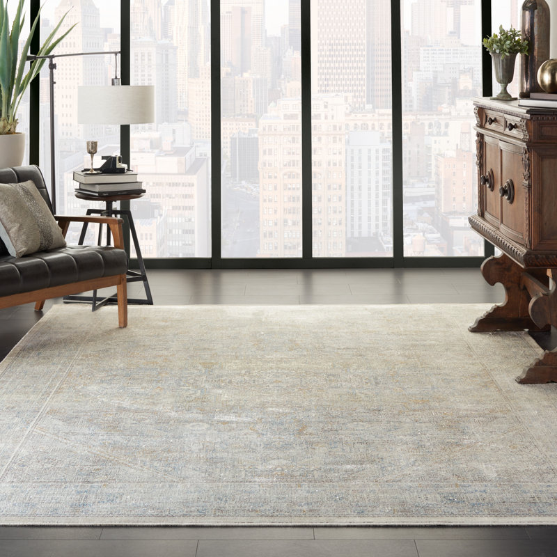 Wilmont Viscose Oriental Indoor Rug, Rectangle 8'6" x 11'6"