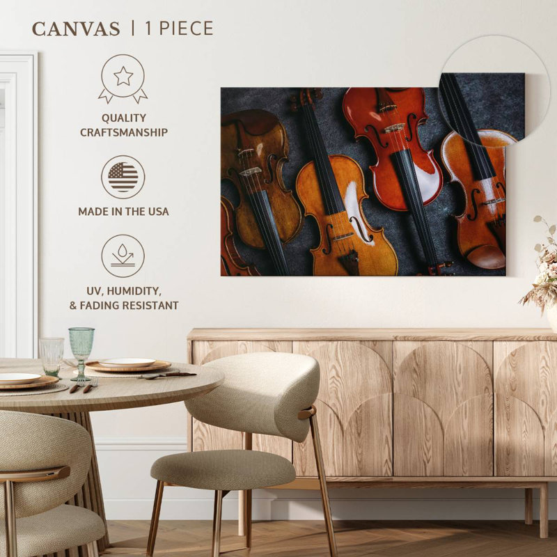 Collection Of Violins, 16" H x 24" W