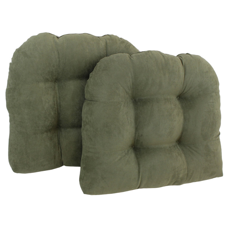 Coussin de chaise de salle à manger d'intérieur, Sauge, Sergé