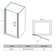 FPivot 28 W x 72 H in. Pivot Shower Door, Frameless Hinged Shower Door with 1/4'' Tempered Glass
