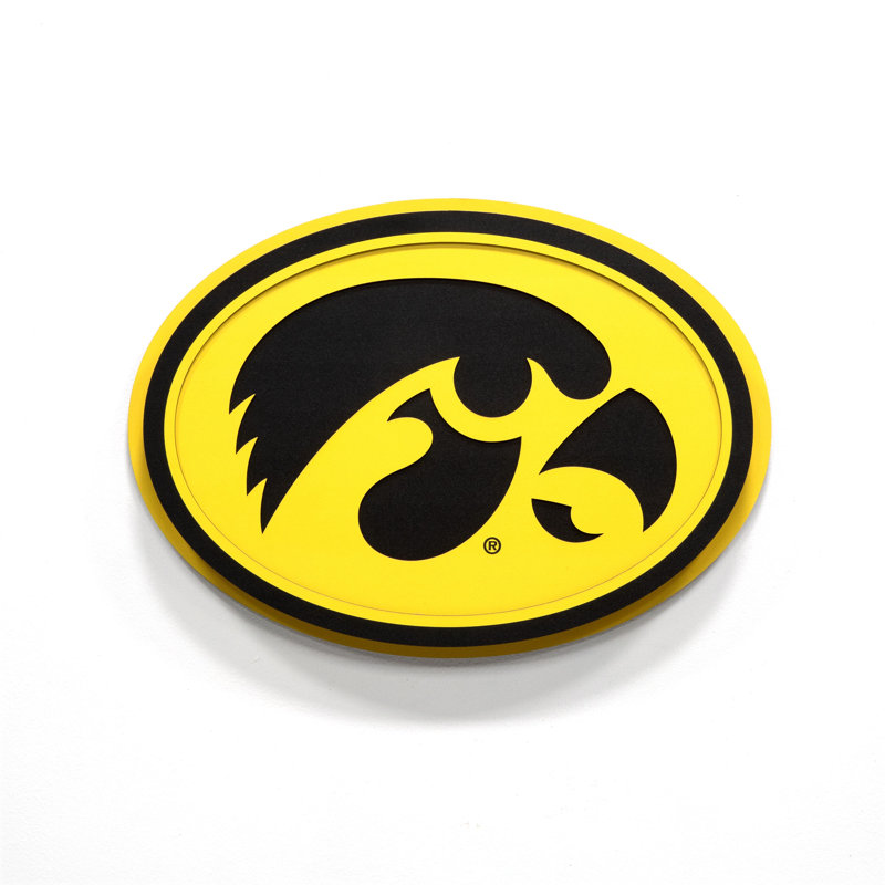 NCAA Iowa Hawkeyes 3DX Die Cut Wall Art