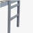 Full Rubber Wood Loft Bed with Ladder,Grey-866098143