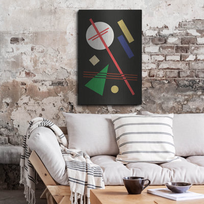Ivy Bronx «Suprematist Abstract Geometric 5» par Gary Williams, art mural en métal
