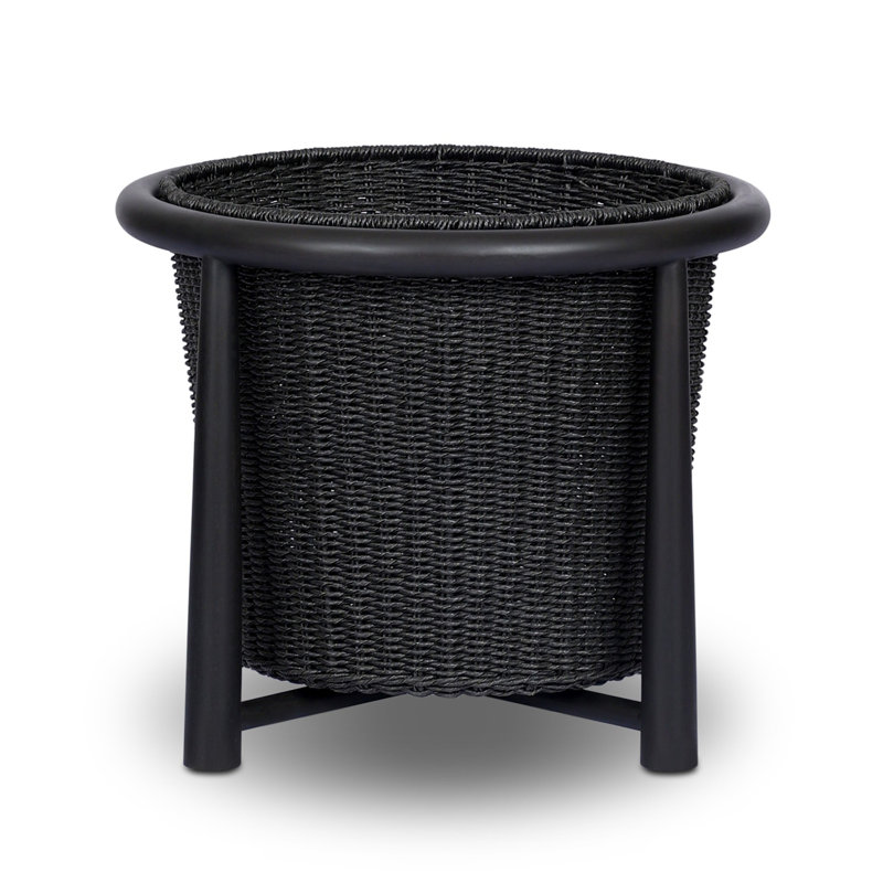 Kernan Basket-Single Twisted Black Hyacinth, Single Twisted Black Hyacinth