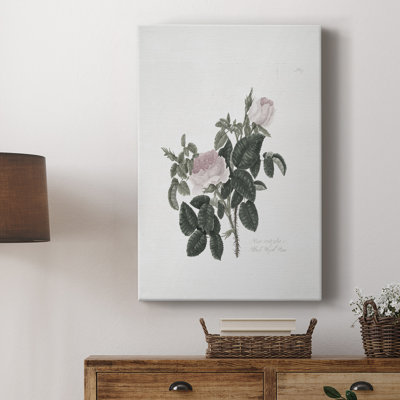 Vintage Floral Print CLXXXIX -Gallery Wrapped Cavas