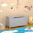 30 Inches Kids Wooden Toy Box/Bench With Safety Hinged Lid For Boys/Girls-100234388