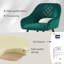 Sunni 67cm Velvet Upholstered Arm Bar Stool with Footrest-907437682
