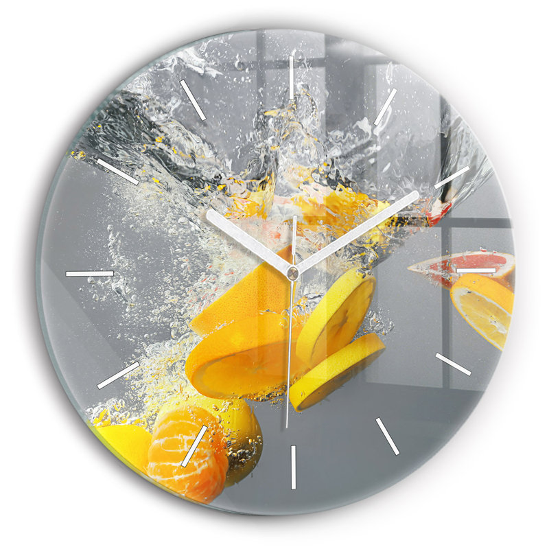 Glass Wall Clock