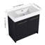 Meuble-lavabo autoportant avec lavabo en résine