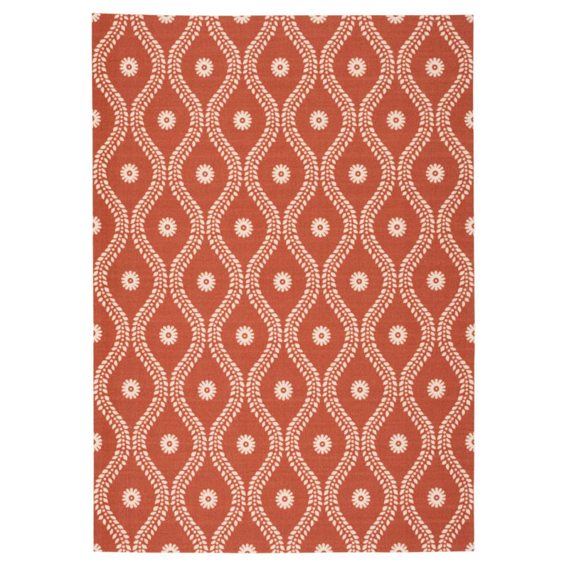 Bertran Geometric Indoor / Outdoor Rug, Rectangle 10' x 13'