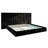Upholstered Bed Frame | Oversized Headboard | Floating Design | RGB LED Lights | Modern Style-731644068-709867137